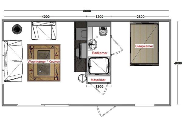 thumbnail_Tiny House met interieur plattegrond