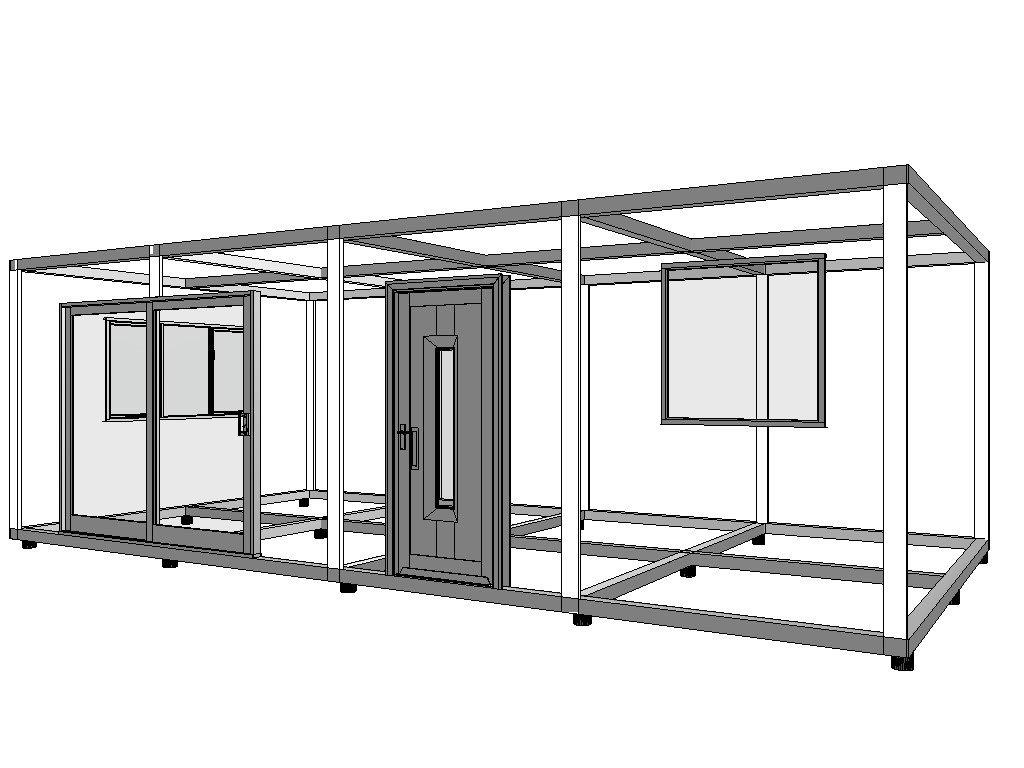 thumbnail_Tiny House met staanders en ramen en deuren thumbnail_Tiny House met staanders en ramen en deuren